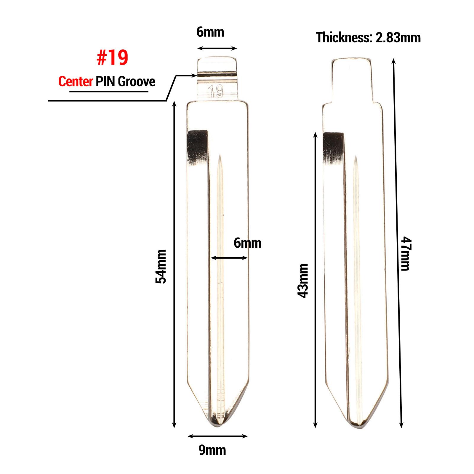 

Ключ от автомобиля Jingyuqin 1p Ucut Blade #19 #38 #109 #90 #91 #98 для Ford Metal нош