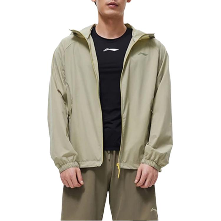 Li Ning Sports Life Collection Trench Coat Men's Elm Branch Green AFDP877-1