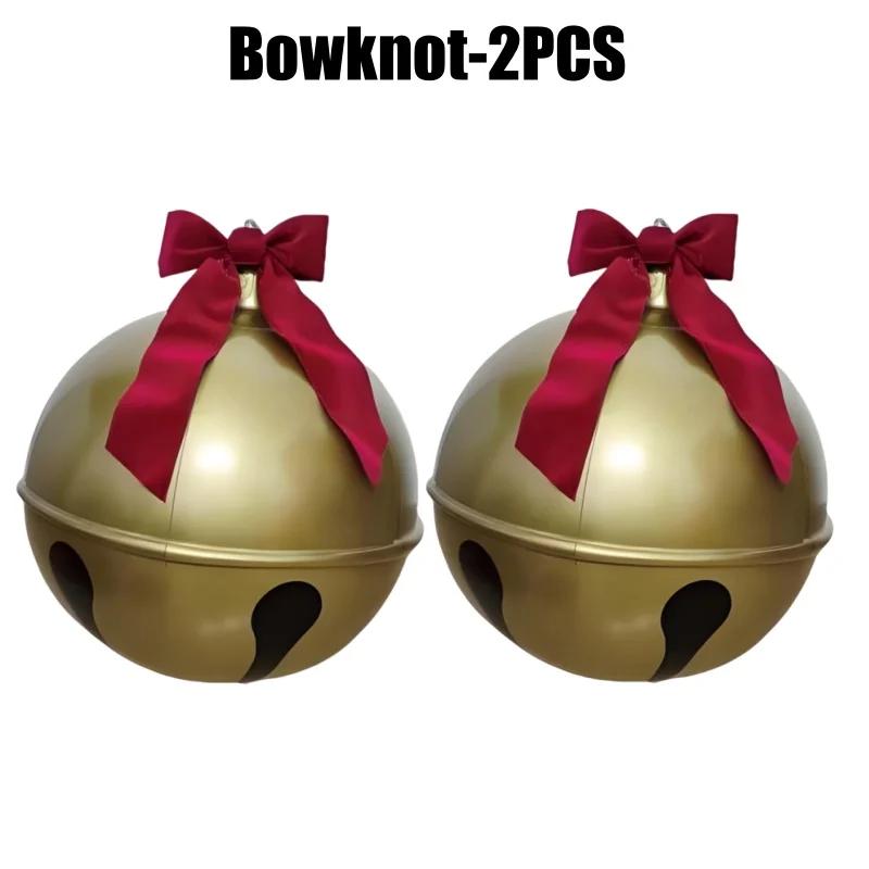 45/60CM PVC Inflatable Christmas Bell Balloon Large Holiday Decoration for Outdoor Garden Christmas Party Decor