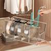 Acrylic Wardrobe Drawer Organizer: Transparent Tie, Pants, and Belt Storage Rack