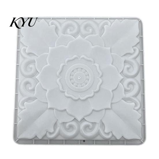 Garden Bed Stepping Stone Tool Reusable Concrete Path Mold, DIY Pavement Cement Mould, Outdoor Decor Crafting Patio Walkway Making Mold for