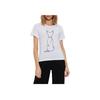 Emporio Armani Round Neck Pullover Short Sleeve T-Shirt Women Tops White EW000895-AF12571-U0002