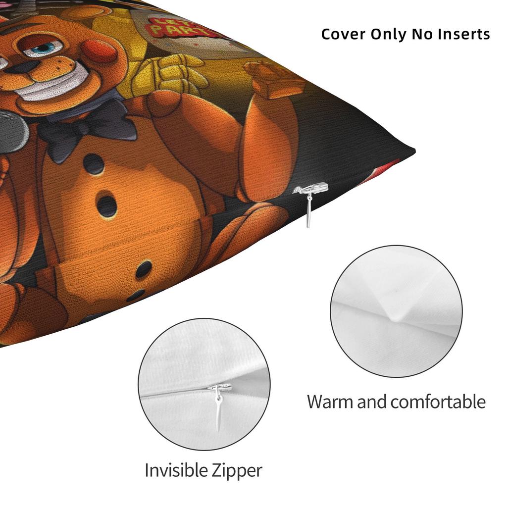 Decorative Pillow Covers FNAF At Freddys Product Chair Throw Pillow Case Cover Drop Shipping Multi Size