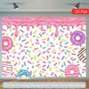 2D Donut Theme Baby Shower Party Backdrop Cloth