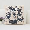 Pumpkin Cat Halloween Decorative Cushion Cover Suitable for Home Living Room Sofa Bedroom Room Decorative Pillow Cover