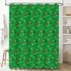 GAEGreen Pattern Shower Curtain, Bathroom Decor, Waterproof Fabric, Flower Print, Home Accessories Custom Size Available