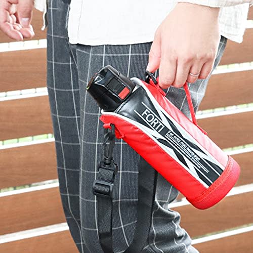 NEW FORTY Stainless Steel Water Bottle, 730ml, Direct Drinking, One-Touch Insulated, with Cover (Red)