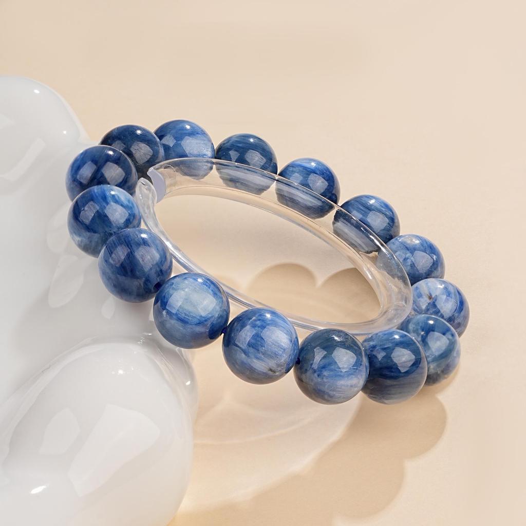 Mei Zhuo Light Purple Bolivian Amethyst Crystal Bracelet with Round Beads