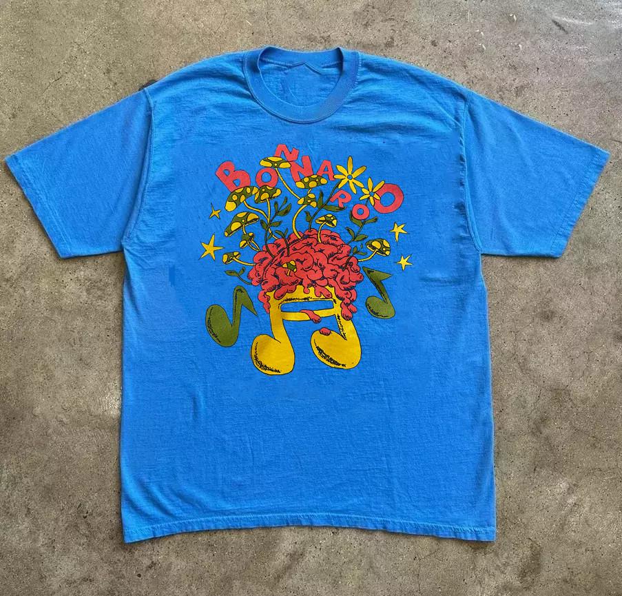 Bonnaroo Festival T-Shirt Blue Cotton Unisex All size Unisex T-Shirt XL