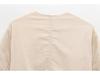2025 Spring Women's European & American Style Linen Blend Bomber Jacket