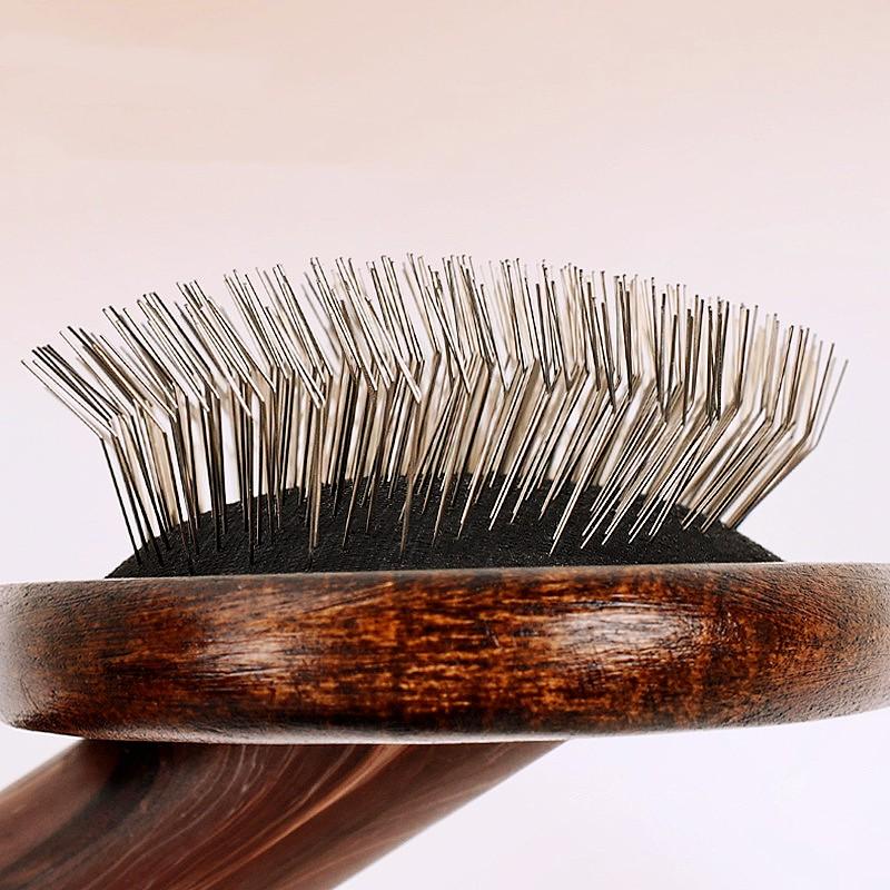 Dog Comb Wooden Dogs Brush Comfortable Handle Dogs Comb Massage Cat Brush Dog Grooming Brush Pet Hair Remover Combs Pet Products
