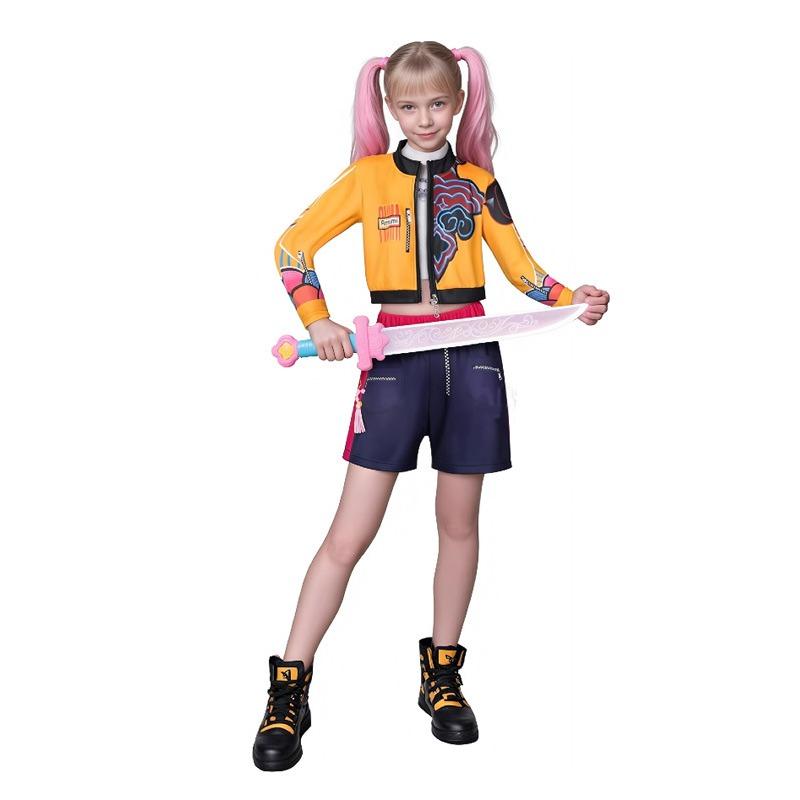 Hexenjagd Gruppe Hexenkostüm Rumi Zoe Mira Koreanischer Wellen Mädchengruppe K-Pop Kinder Kinderkleidung neu weiblich