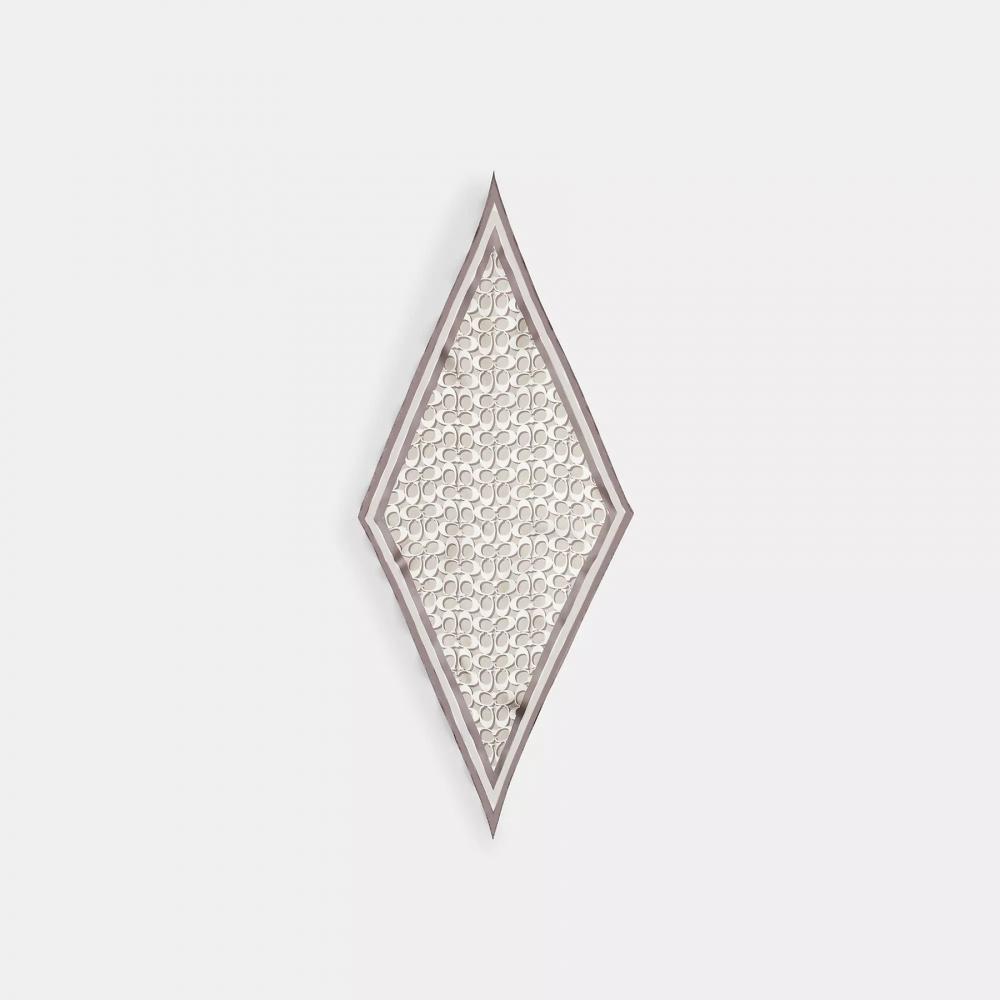 Coach Signature Silk Diamond Scarf Violet Mist