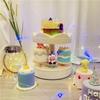 Carousel Automatic Rotating Cake Machine Lights Music Macarons Cupcakes Holder Revolving Plates Birthday Party Decoration