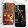 Red Fox Vulpes Phone Case For Samsung Galaxy S22 S25 Ultra S21 S10 Plus S26 Edge S20 S23 S24 FE Cover Silicone Soft TPU Clea