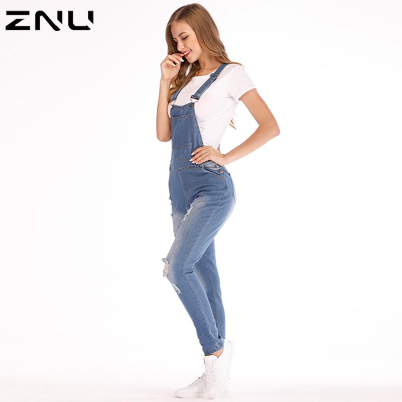 Buy ZNU 3XL Women Casual Ripped Denim 