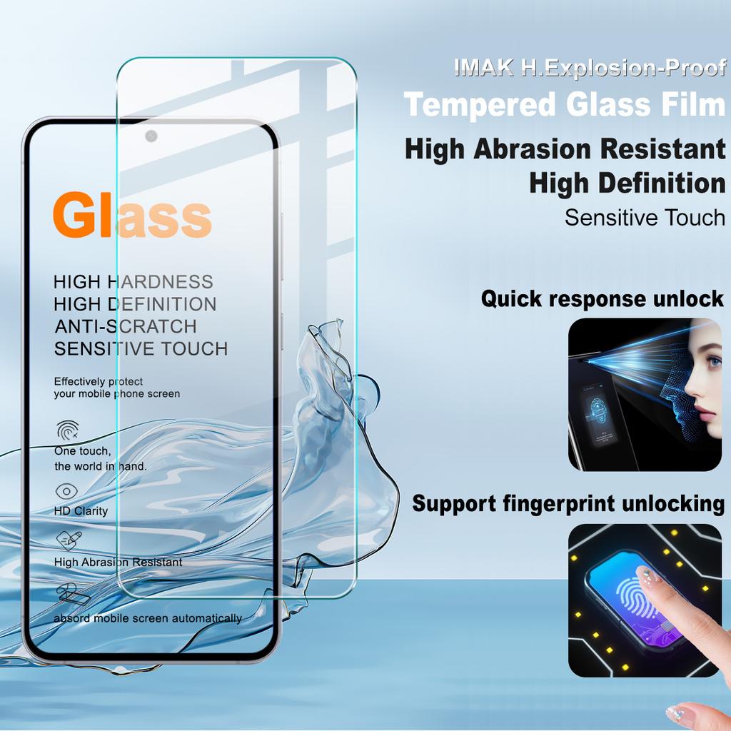 For Samsung Galaxy S26 FE 5G Tempered Glass IMAK H Screen Protector Film Support Fingerprint