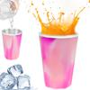 Wine Freeze Cooling Cup with Lid 330ml Refrigeration Freezer Cup for Camping Barbecue Picnic Silicone Drink Quick Cooling Cups