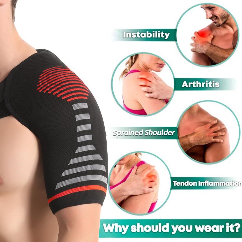 Elastic Knitted Shoulder Support Brace Shoulder Strap Sling for Sports Injury Rotator Cuff Pain Relief Shoulder Protector