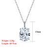 EFFIE QUEEN Chic 925 Sterling Silver Pendant Necklace Feature Water Drop, Round, Oval and Square Zirconia Perfect Crafted APN10