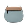 Coach Remi 17 Color Block Leather Saddle Bag Women Shoulder Bag Khaki White Sky-Blue 1330-SVUM