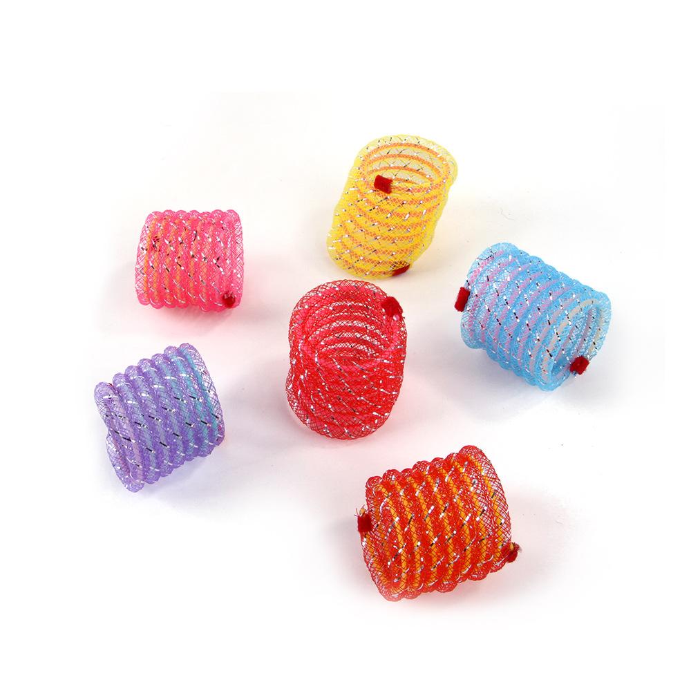 

Kitten Cat Toys Interactive Cat Spring Toy Colorful Springs Cat Pet Toy Coil Spiral Springs Pet Products for Cats