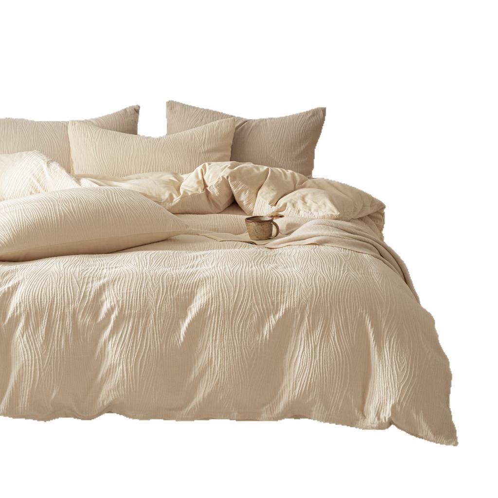 Maternal And Infant Grade Soft And Skin-Friendly Texture Jacquard, Dormitory, Bed Sheet, Bed Hat, Skin-Friendly And Simple Style