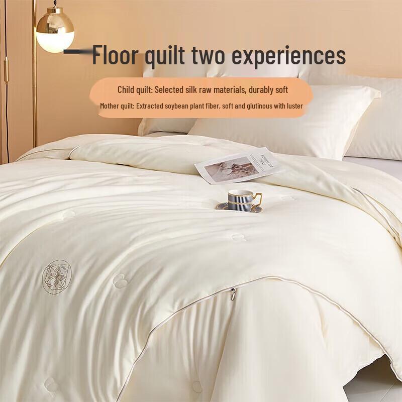 Youmeng Jiaju Dicke Bettdecke mit Mischung aus Seide & Sojafaser