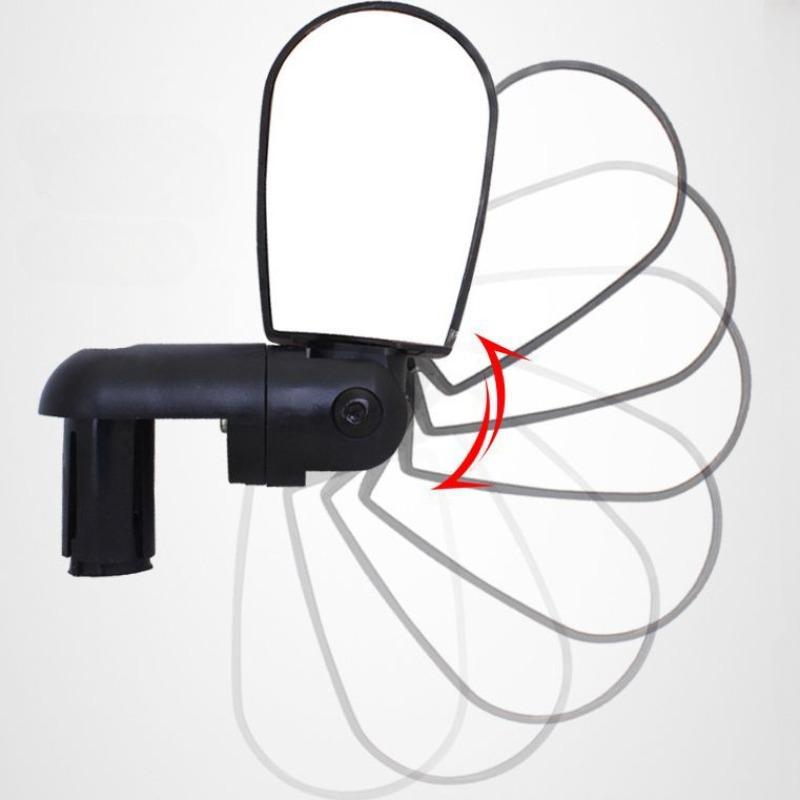 2PCS Cycling Road Mountain Bike Handlebar Wide Angle Rear Rotate View Mirrors for Bicycles Bicycle Accessories