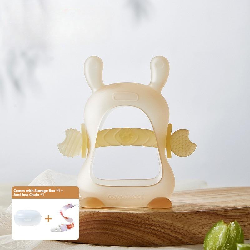Baby Mushroom Toothpaste Baby Teeth Grinding Stick Biting Glue Food Grade Oral Period Silicone Toy Anti-Eating Hands