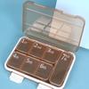 Portable Weekly Pill Storage Box Moisture-proof Vitamin Container Pill Dispenser  Home