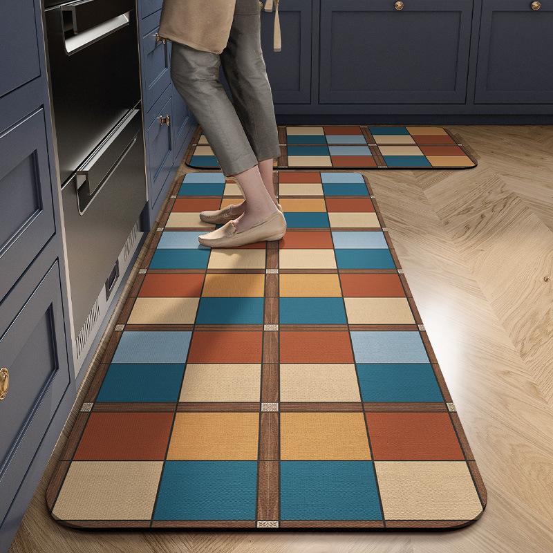 Living Room Non-Slip Kitchen Carpet Long Strip Carpet Kitchen Mat Carpet Entrance Door Mat Home Decoration