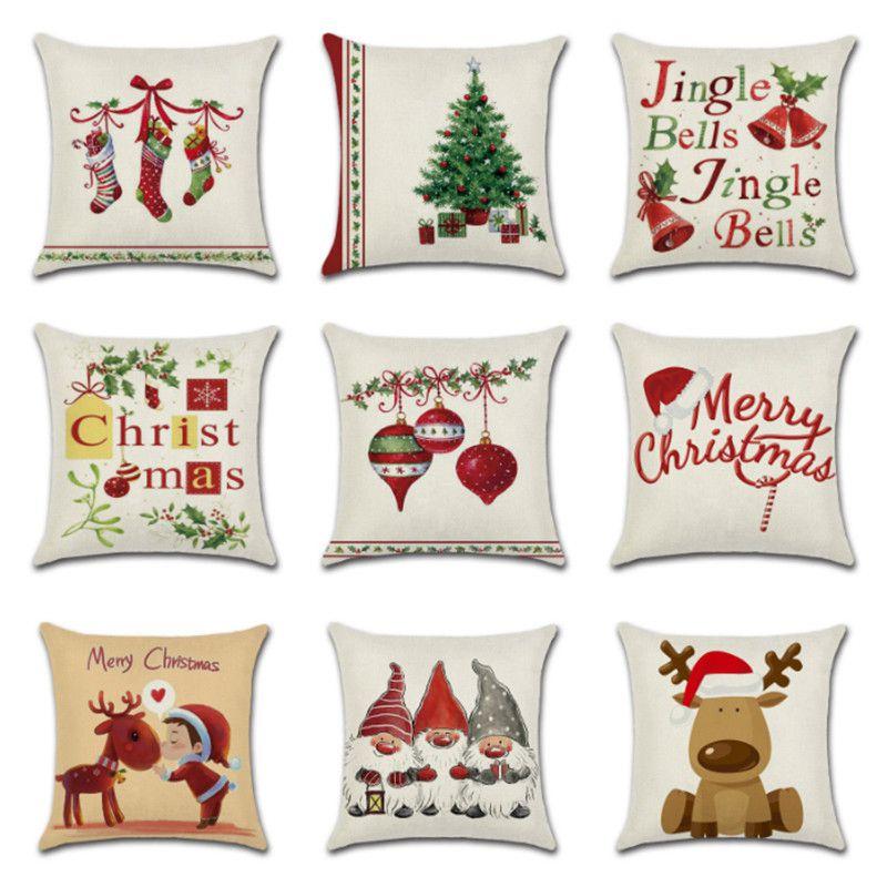 Vibrant Multicolor Christmas Cushion Cover Perfect For Holiday Home Decor