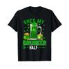 Shes My Drunker Half St Patricks Day Beer Drinker Couple T Shirt Vintage Washed Top For Everyday Wear Stylish Homme Graphic