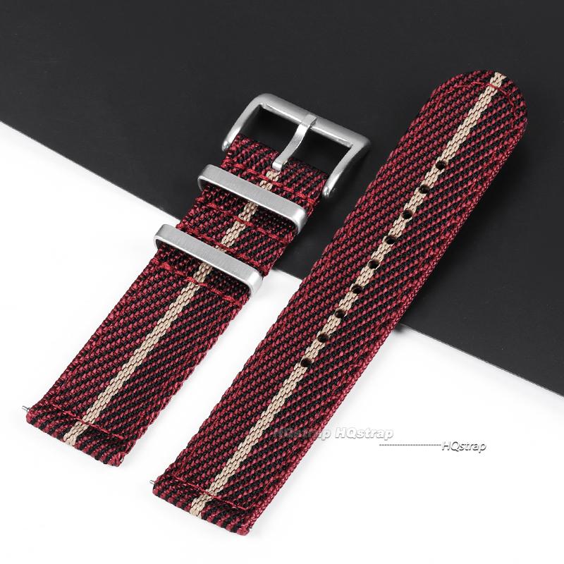 20mm 22mm Nylon Watch Strap Soft Nylon Sport Replacement Band Quick Release Universal Canvas Bracelet Watchband for Seiko Bands
