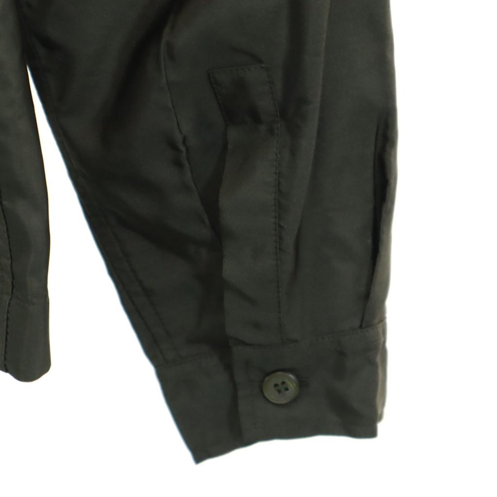 Prada Made In Italy Long Sleeve Open Color Shirt 42 Green Women Used