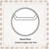 Clear Round PVC Badge Protector and Storage Sleeve