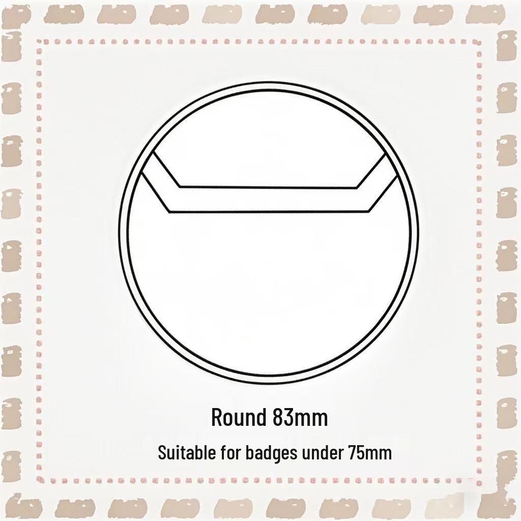Clear Round PVC Badge Protector and Storage Sleeve