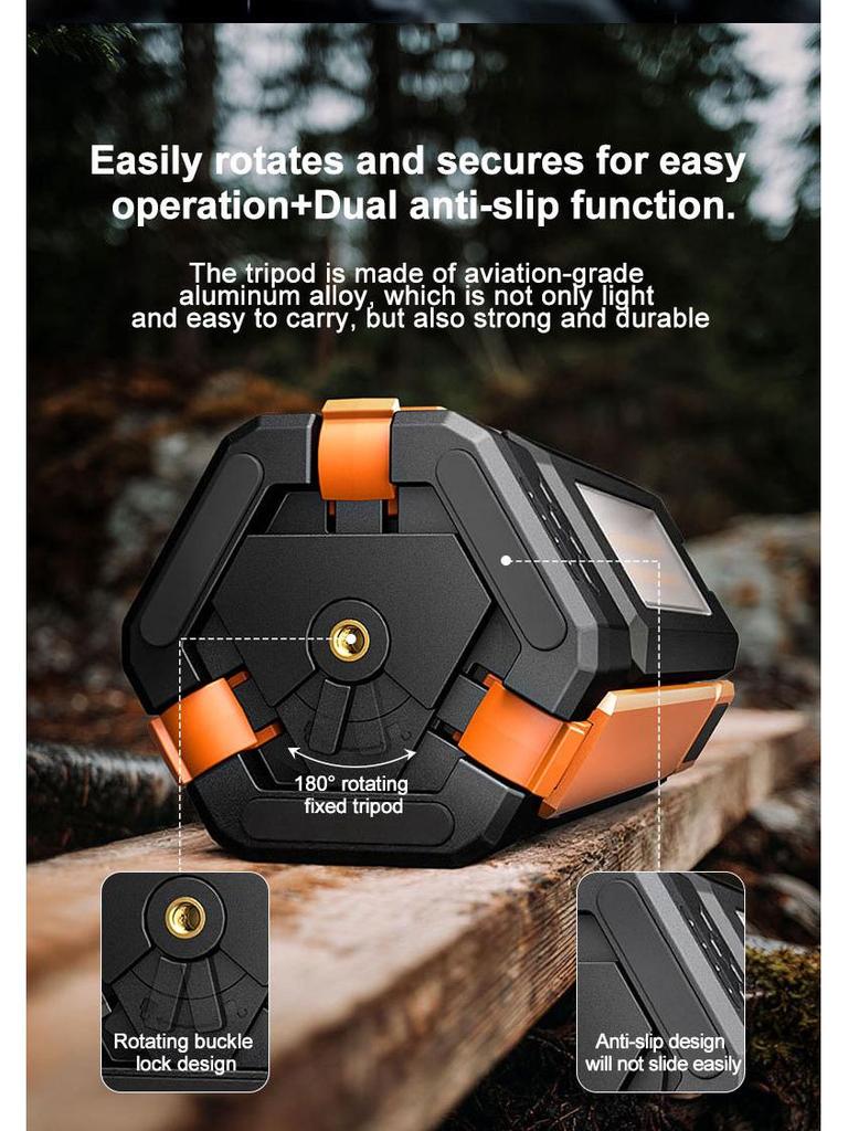 Retractable 3000 Lumens Folding Camping Lantern with Stand and Atmosphere Lighting