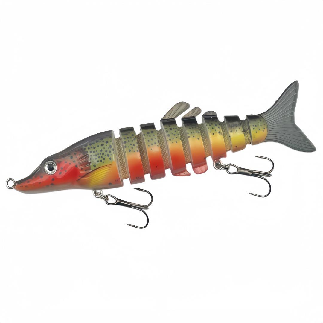 Multi-section Pike Lure: Premium Fishing Tackle for Cross-border Compliance