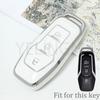 Tpu Car Key Case Cover Auto Shell Fob Holder For Ford Fusion Mondeo Mustang F-150 Lincoln Edge Explorer Mk   Protector