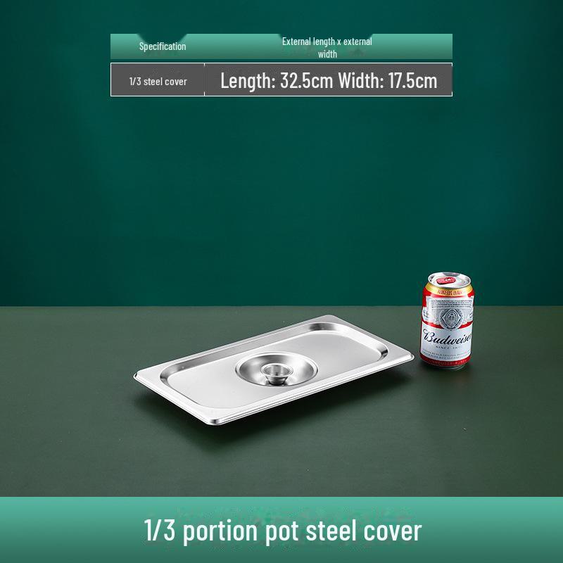 Quadratische Servierschüssel aus Edelstahl mit Deckel für Fast Food, Milchtee, Gewürze oder Hot Pot