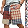 Men's Independence Day Printed Casual Drawstring Waist Shorts
