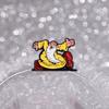 Cartoon Anime Characters Enamel Pins Custom White Beard Old Man Brooches Lapel Badges Funny Jewelry Gift for Friends