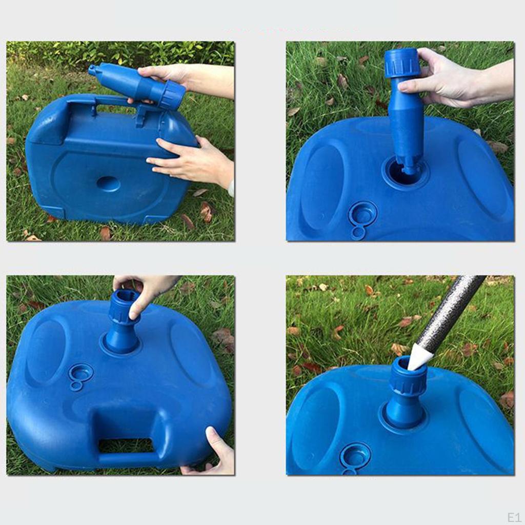 Patio Umbrella Base Pole Holder Fillable Accessories Water Filled Stand for Deck Fishing