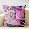 Alien Stage Mizi Anime Girl Pink Cushion Cover Natural Linen Organic Fabric DoubleSided Printing Room Sofa Decor Pillow Case