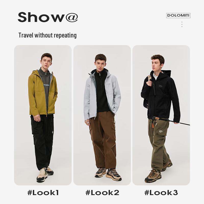 Navigare Men's Fleece-Lined Waterproof Hooded Outdoor Jacket