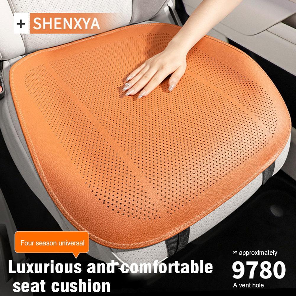 Cuscino per Sedile Auto Perforato e Traspirante Universale Quattro Stagioni Coperture Protettive Interni Proteggi Cuscino Sedile Sedia Strumento Auto