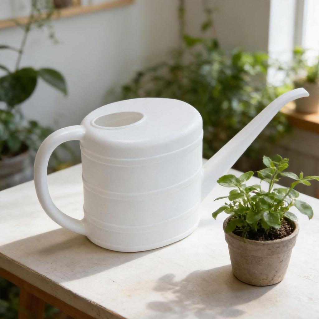 Garten Gießkanne Leicht 2L Langer Ausguss Blumentopf für Innen Außen Blumen Hausgebrauch
