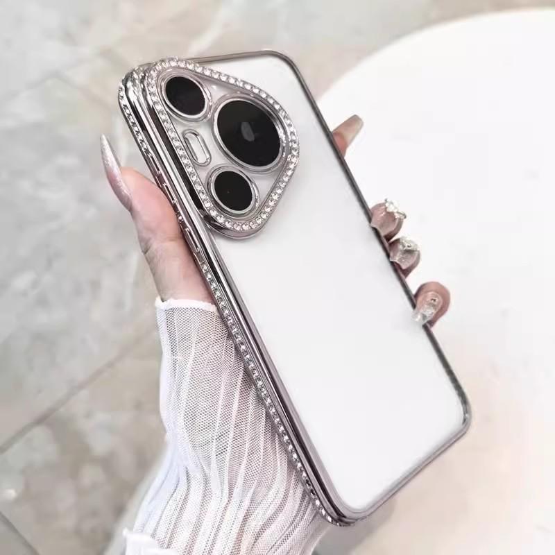 

Luxury rhinestone glitter suitable for Huawei Pura70Ultra mobile phone case electroplated MATE70pro anti-drop protective case huawei pura70